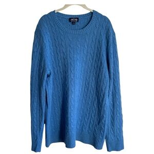 Allen Solly Cashmere Classic Blue Crewneck Sweater Size XL